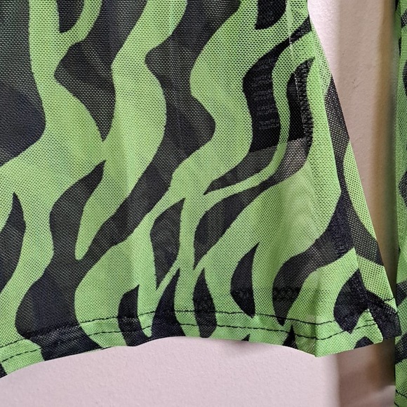 ASOS Daisy Street Zebra Print Mesh Top - Picture 5 of 10